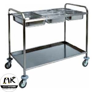Carrello di servizio inox - CA 1387 - FORCAR