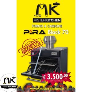 Forno a Carbone 70 Lux Black Pira