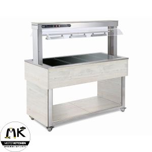 Espositore - Isola del gusto - TR-BROWN-4H - AFINOX - Tradition - Brown