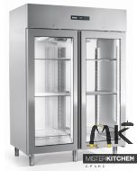 Armadio frigo doppia porta in vetro Afinox Mekano Green