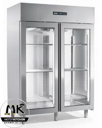 Armadio frigo doppia porta in vetro Afinox Mekano Green